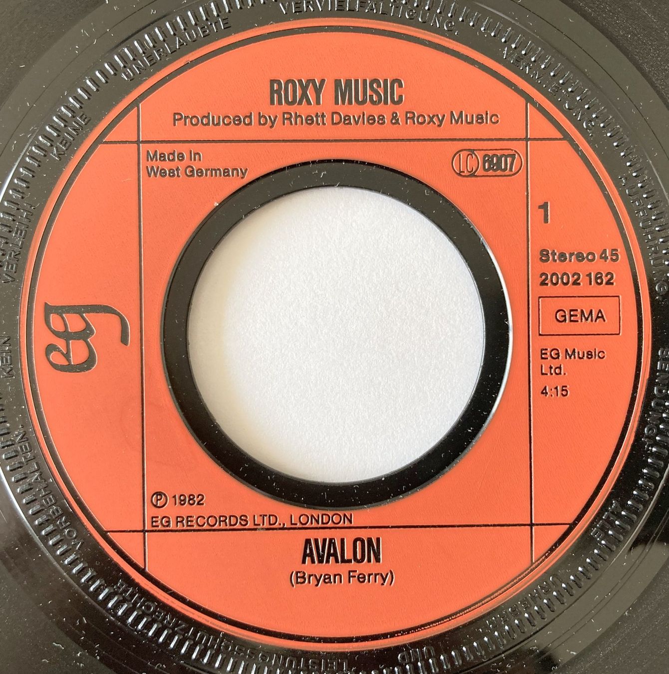 Dischi in vinile: ROXY MUSIC - AVALON – Usato da Bottens venduto da hotter-than-hell 2