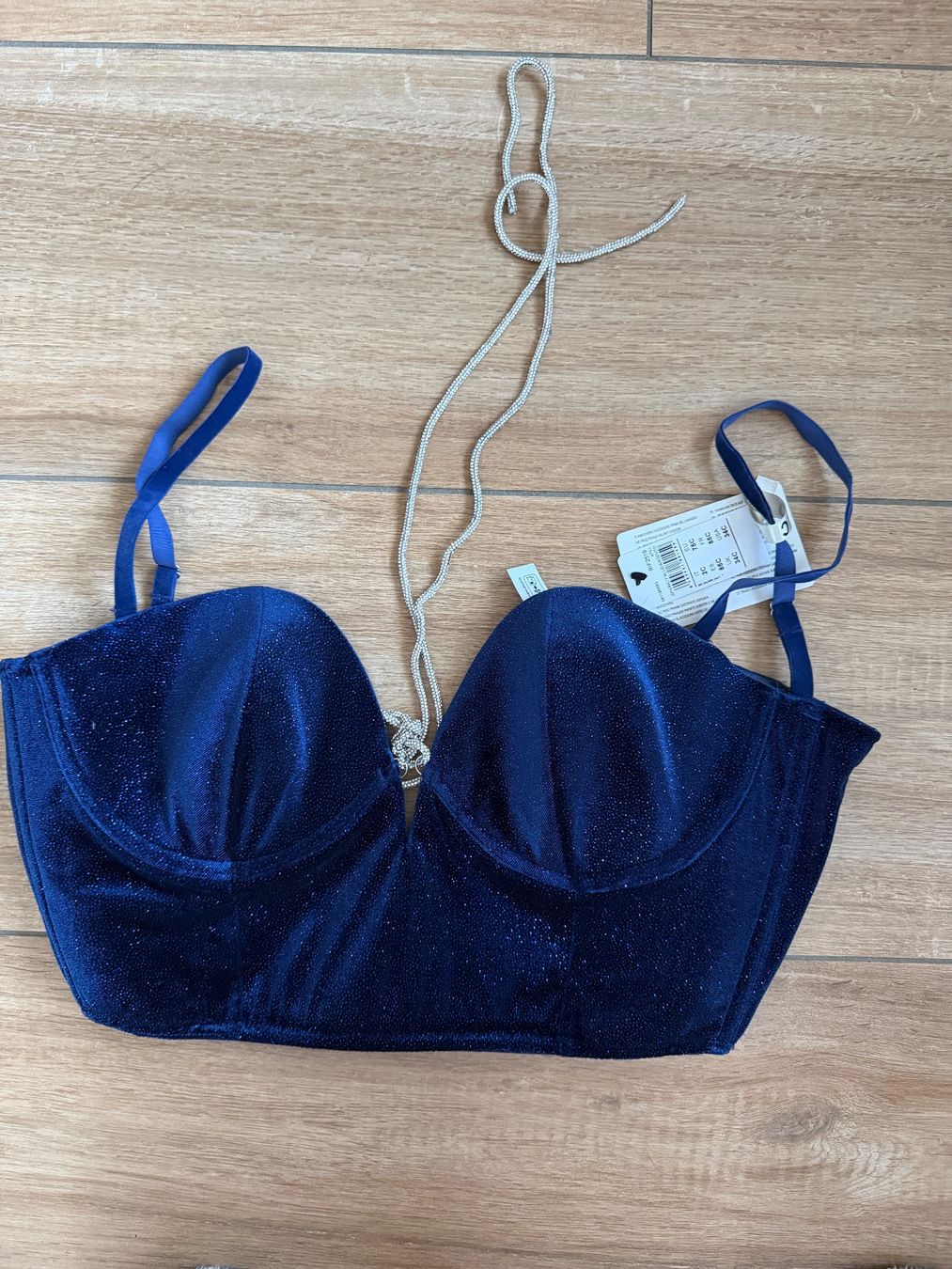 Intimissimi Top: Intimissimi Sparkly blue Top – Nuovo e nell'imballaggio originale da Wädenswil venduto da Alice_style