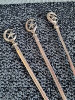 3 Stück Antike Osmanische Spiesse, 800er Silber, 102gr.
