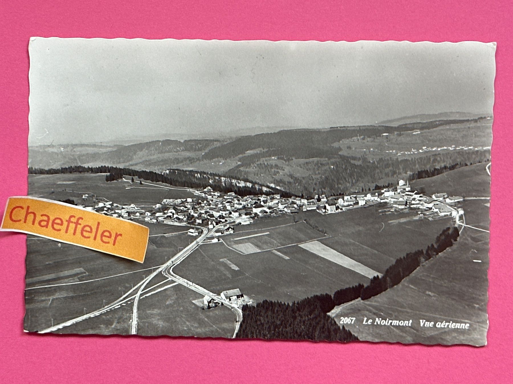 Ansichtskarten: 2066 Noirmont Vue aérienne – Gebraucht aus Zürich von Chaeffeler