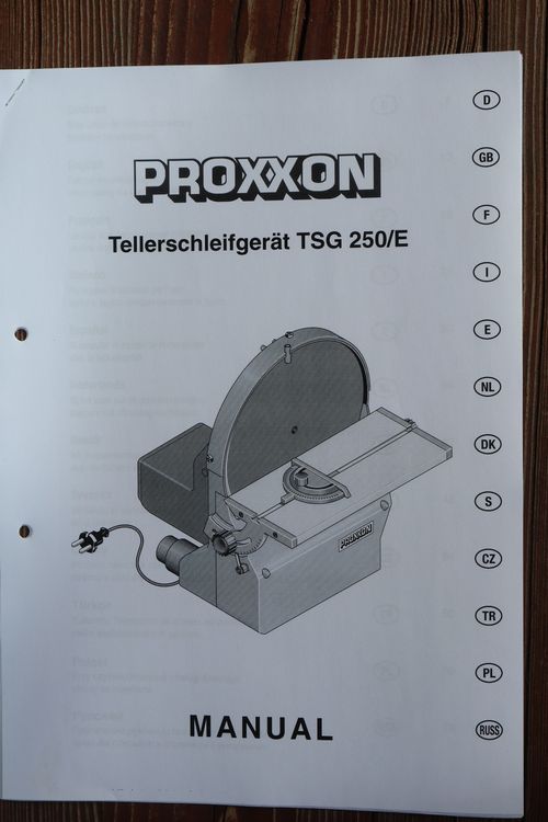 Proxxon 28060 Tellerschleifgerät TSG 250/E