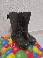 Mädchen echt Leder Gr. 26 Herbst Winter Schuhe Stiefel braun