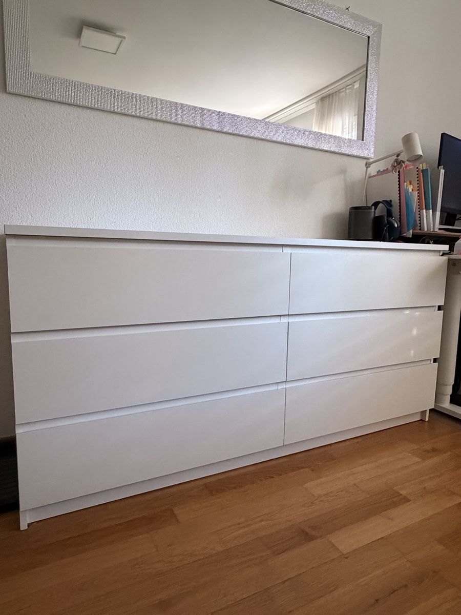 Ikea Kommoden: IKEA MALM Kommode in Weiss mit 6 grossen Schubladen. – Gebraucht aus Uttwil von TFuchs 1