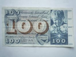 100 Franken Note, 24. Januar 1972