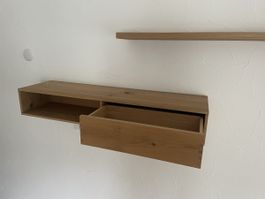Wandregal Massivholz, Top Zustand