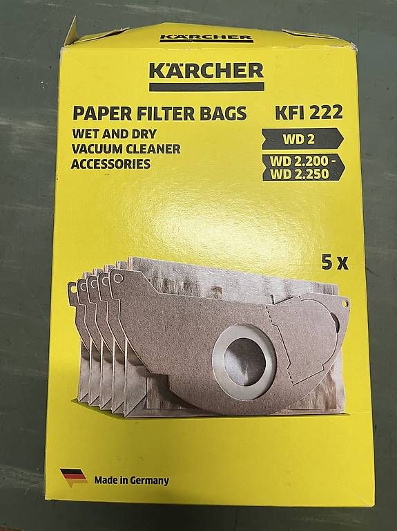 Aspirapolveri & Accessori: Kärcher Papierfilter WD2 – Usato da Suhr venduto da Cark_ZehndAir