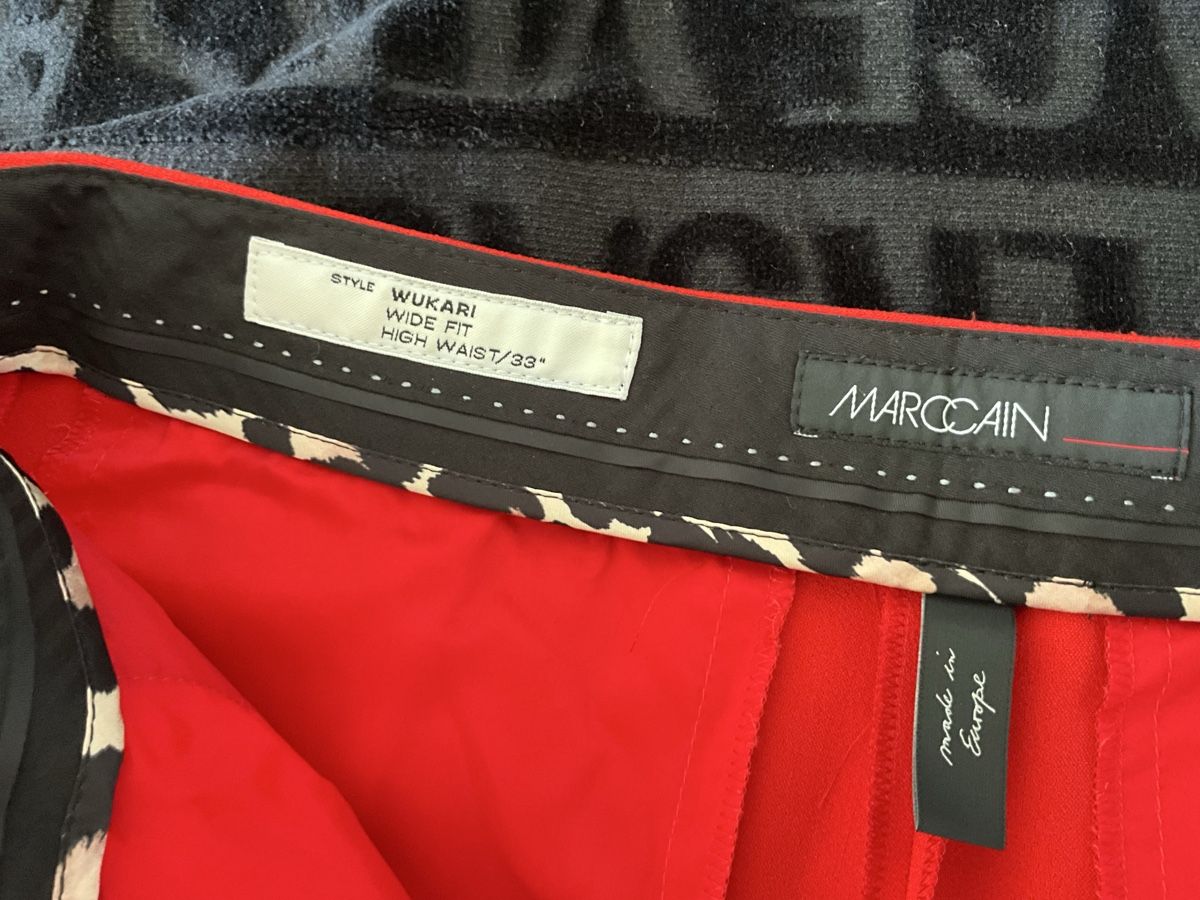 Pantaloni: MARCCAIN Wide Leg Hose, Gr. 38, Rot – Nuovo e nell'imballaggio originale da Zürich venduto da thovala 4