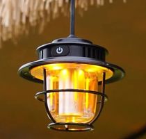 Retro LED Hängelampe dimmbar outdoor wasserdicht camping USB