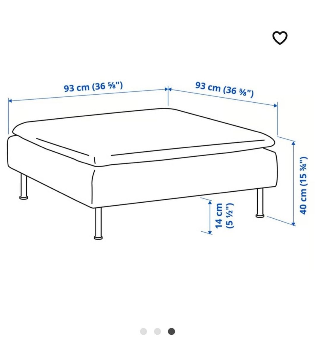 Divani: IKEA Söderhamn mit Hocker – Usato da Winterthur venduto da Divns 5