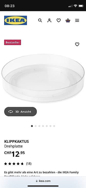 Plateaux: Drehplatte Kühlschrank Ikea – D'occasion à Boswil par Roman992