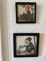 2 allerliebste, alte  Zwergenbilder