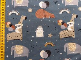 Jersey Partytiere rauchblau