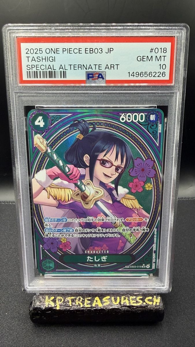 Bandai Carte collezionabili: One Piece Tashigi EB03-018 SP PSA 10 – Nuovo (secondo la descrizione) da Rolle venduto da KPTreasures