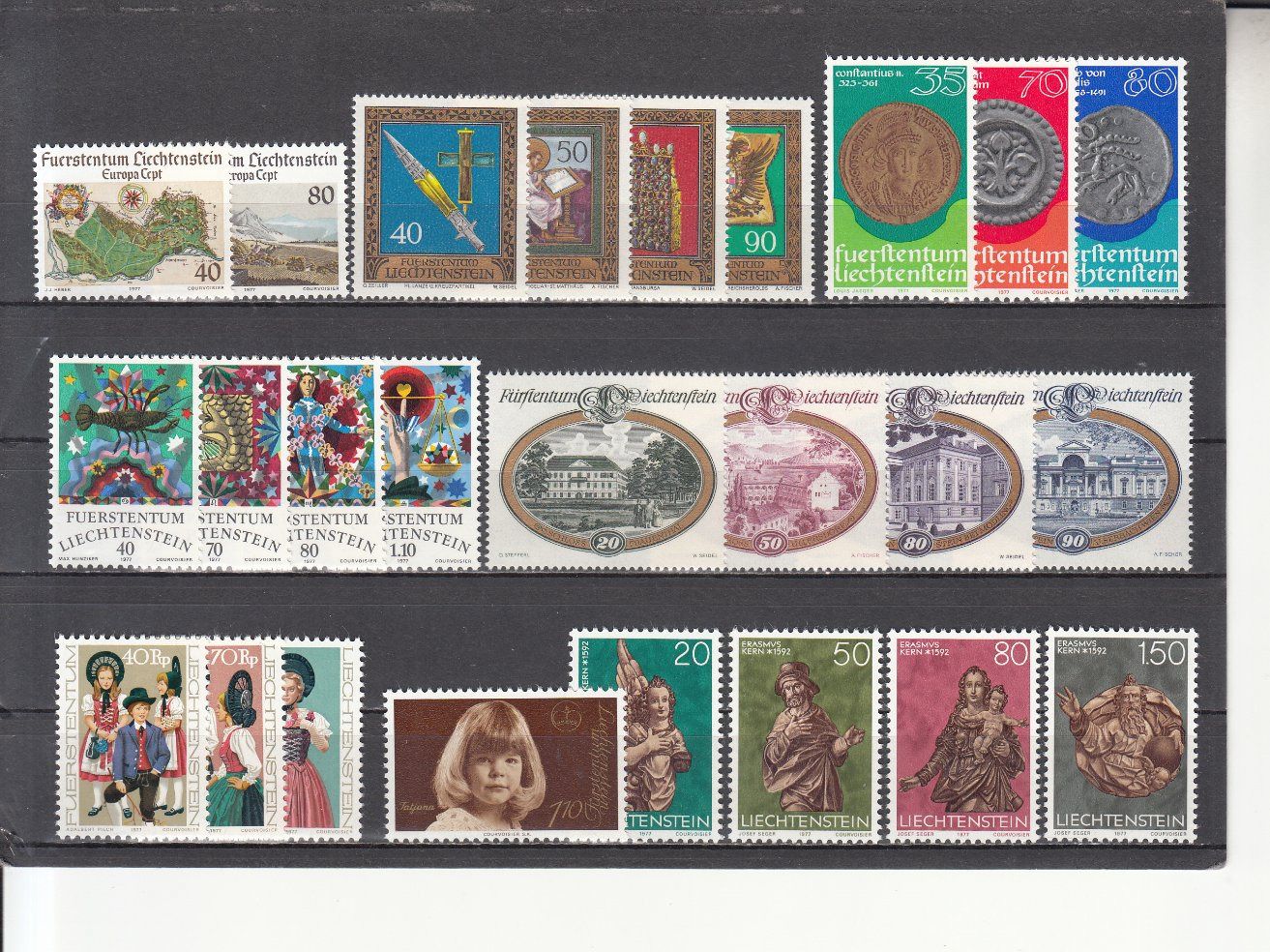 Alle Briefmarken: FL 1977 postfrisch – Gebraucht aus Bürglen TG von StampGraf