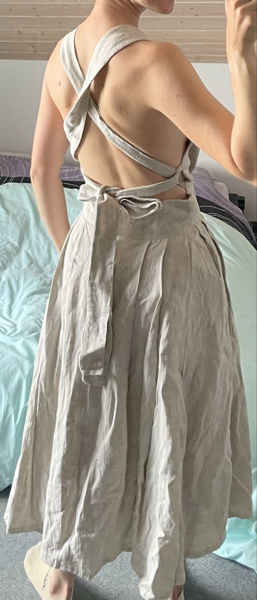 Robes: Leinenkleid selbstgenäht – D'occasion à Kriens par elly24 2