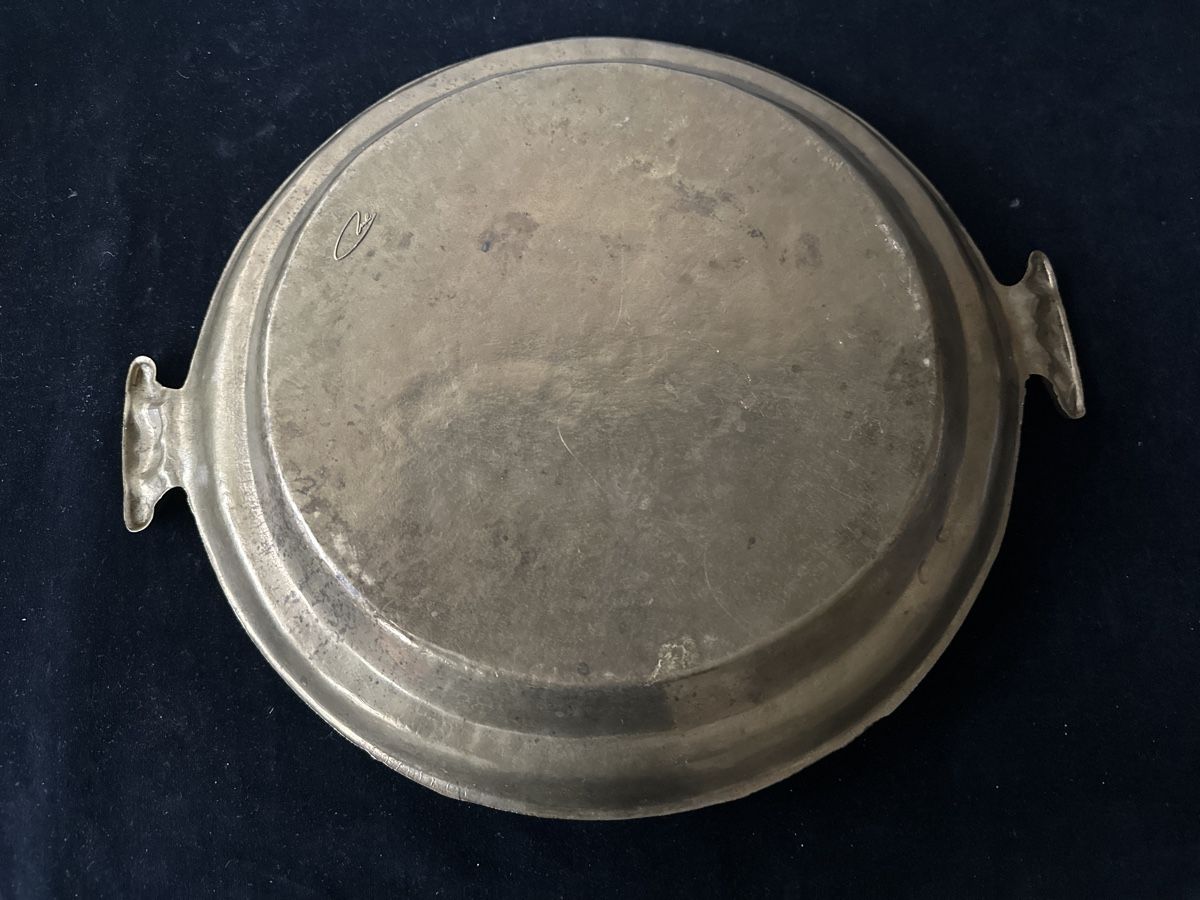 Piatti di portata: Antike Messingplatte Servierplatte Vintage Deko 31,5cm D. – Usato da Zürich venduto da Chaeffeler 2