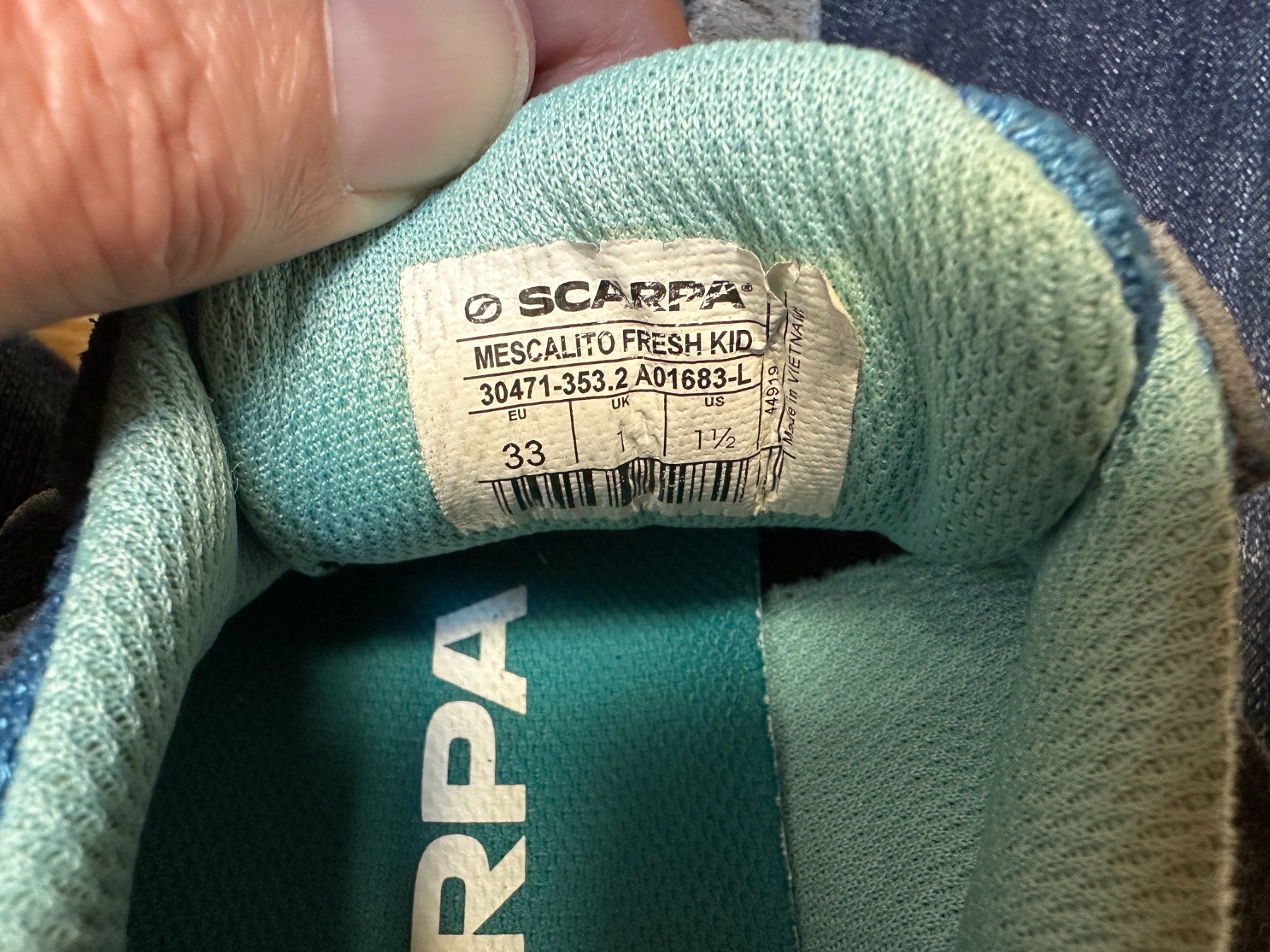Scarpa Scarpe per ragazzi: Scarpa Mescalito Fresh kinder wanderschuhe Gr. 33 – Usato da Lausanne venduto da brixton 7