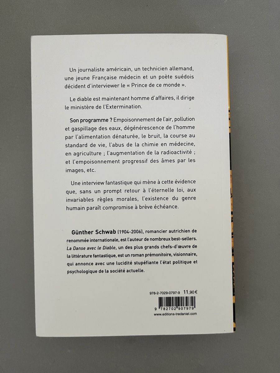 Libri: La Danse avec le Diable, Günther Schwab – Usato da Sierre venduto da black.box 1