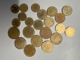 1 & 2 Franc 1960 - 1998 (25 Stück)