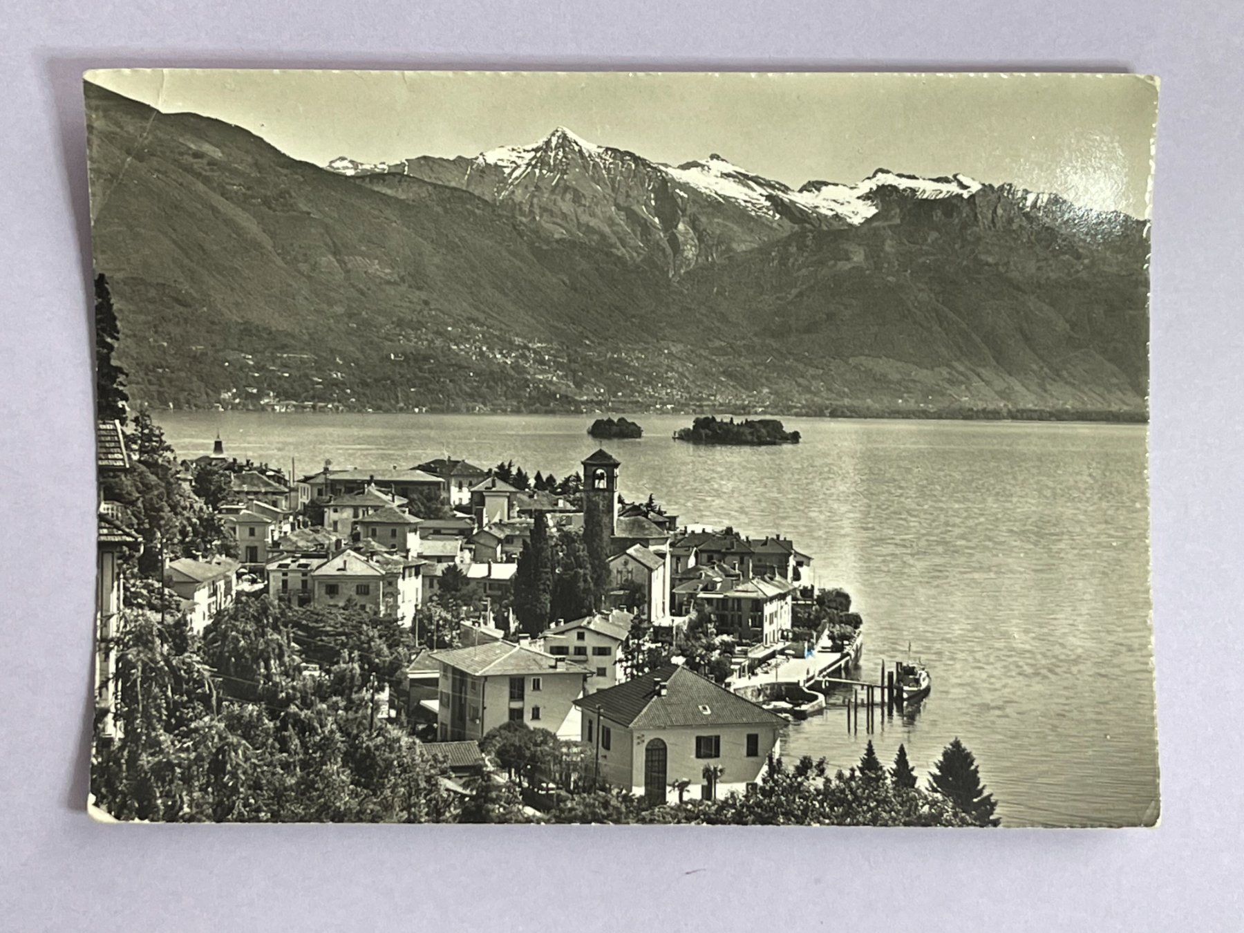 Ansichtskarten: Brissago - Werbestempel Ascona – Gebraucht aus Steg VS von danwer74