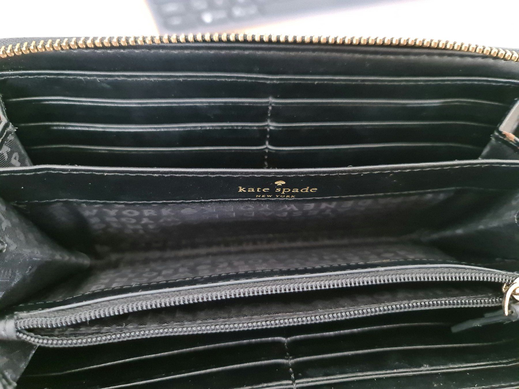 Kate Spade Portemonnaie: Kate Spade Geldbörse, Leder, schwarz – Gebraucht aus Niederrohrdorf von yan_zkz6 1