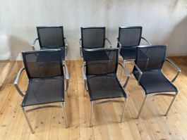 6x Stuhl Alias Netz Aluminium Bigframe gepflegt, stapelbar