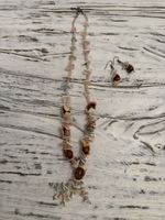 Halskette und Ohrring-Set mit echten Muscheln