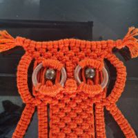 Ich sehe nur Orange: Makramee-Eule