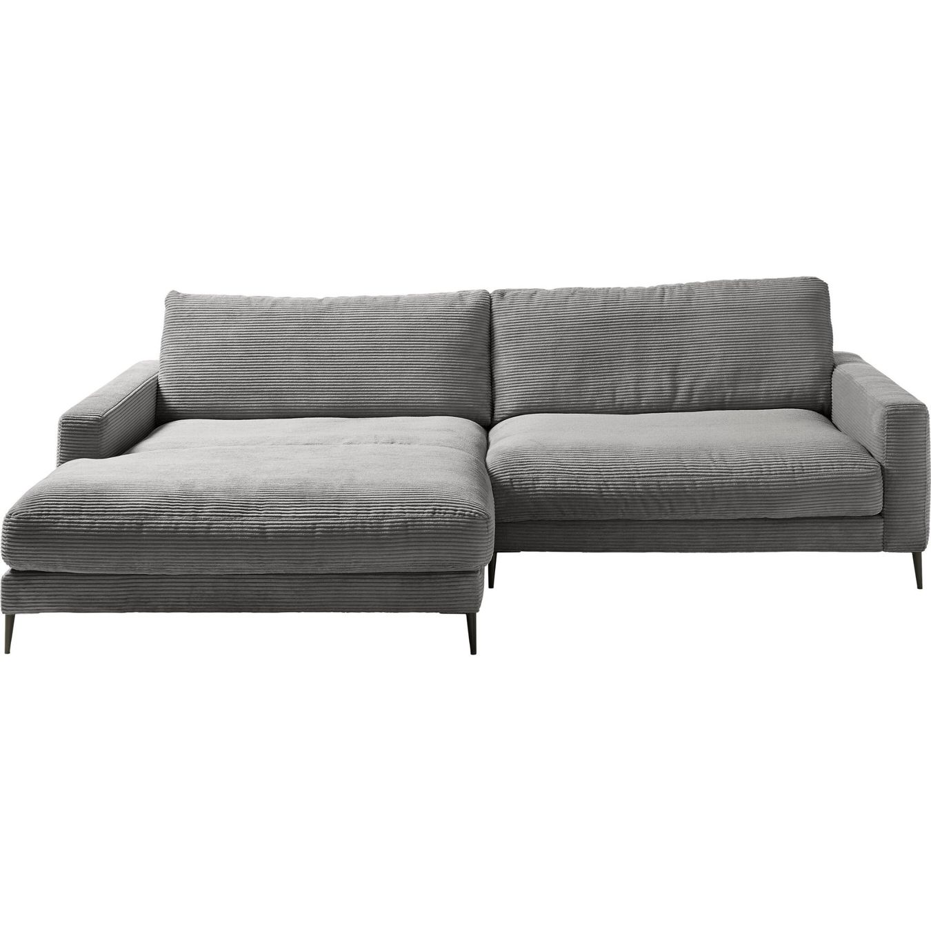Sofas: Ecksofa  Uptown in Cord Dark Grey links – Neu und originalverpackt aus Bischofszell von deluxe-moebel 1