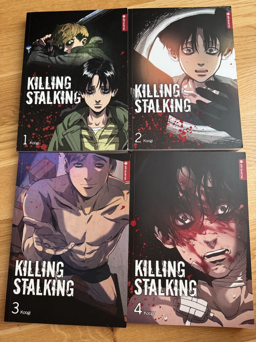Fumetti: Killing Stalking Manga Band 1-4, neuwertig! – Nuovo (secondo la descrizione) da Basel venduto da Susana_