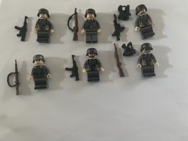 Klemmbaustein Ww2 Deutsche Soldaten minifiguren