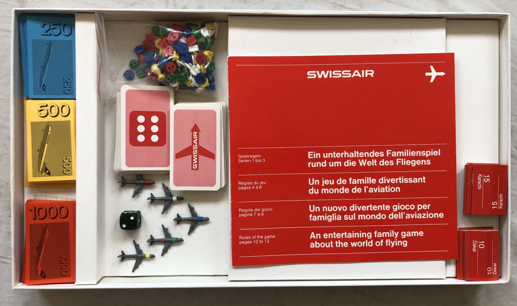 Giochi: SWISSAIR - Brettspiel - 1979 – Usato da Schaffhausen venduto da durruti 2