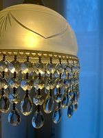 Kristall-Lampe UNIKAT / mit Handschliff-Schirm