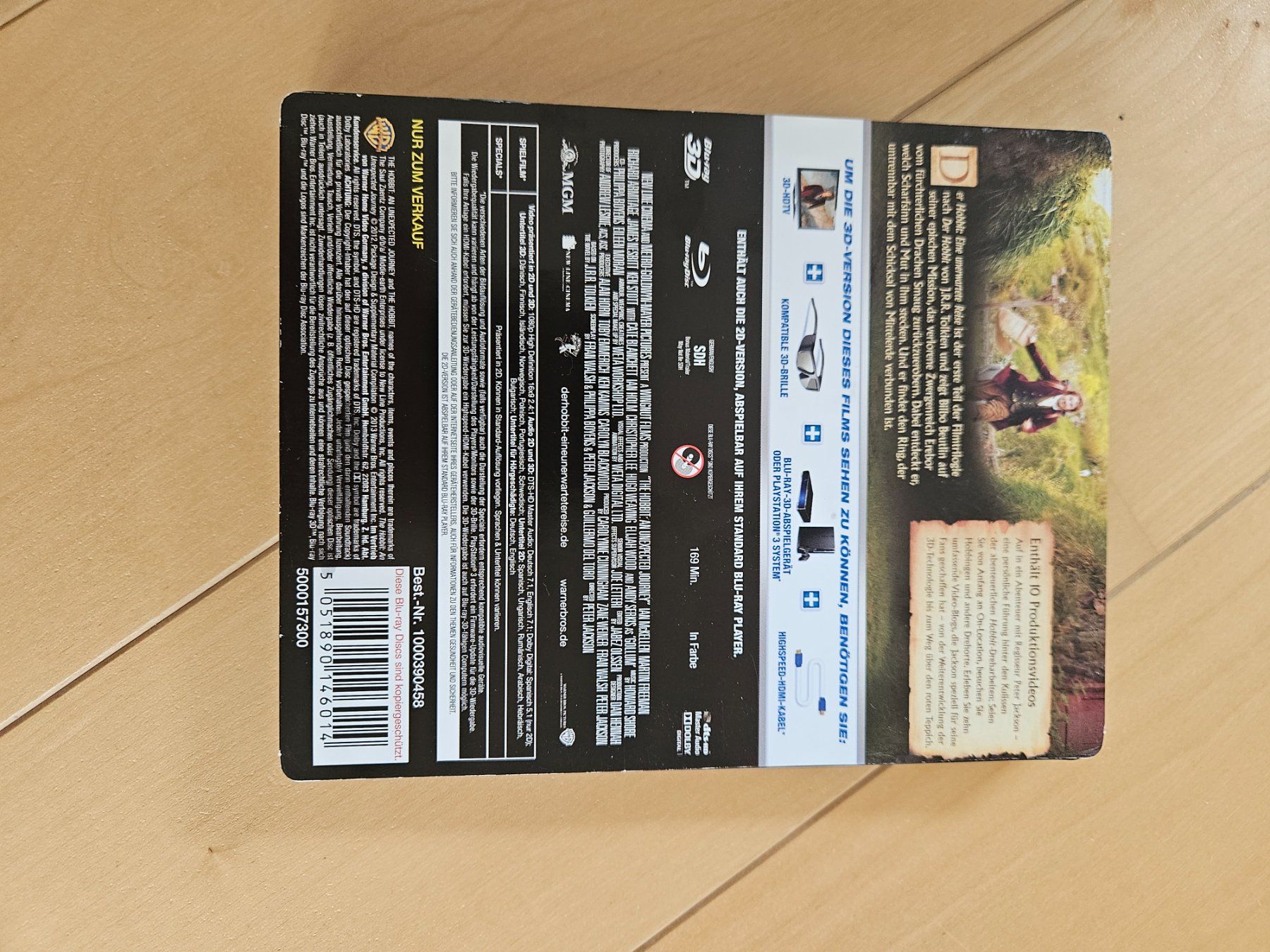 Tutti i DVDs: Der Hobbit Sammlung mit Figur - 3D Blu Rays – Nuovo e nell'imballaggio originale da Wildberg venduto da Reunionevents 3
