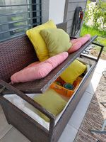 Gartenbank mit Stauraum