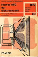 Kleines ABC der Elektroakustik RPB 29