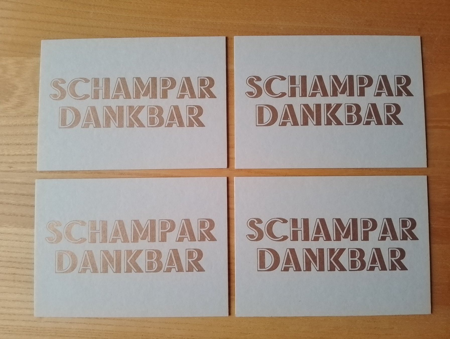 Cartoline: 4 Postkarten in Bleisatz auf Graukarton inkl. Couvert NEU! – Nuovo e nell'imballaggio originale da Luzern venduto da Seri4 1