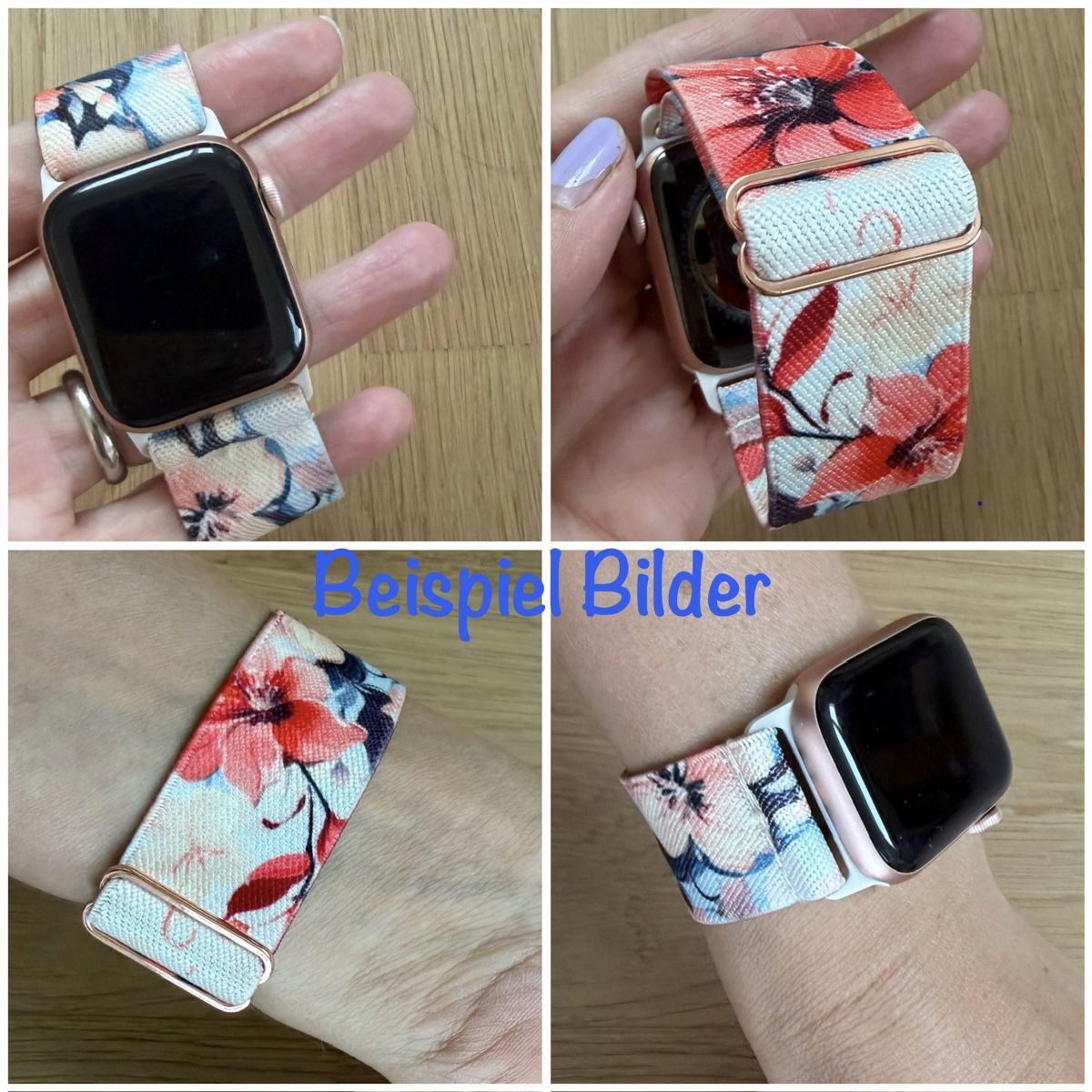 Bracciali & Braccialetti: 2 Apple Watch Armbänder 40mm Stoff Blumenmuster neu – Nuovo e nell'imballaggio originale da Obfelden venduto da RichardS. 3