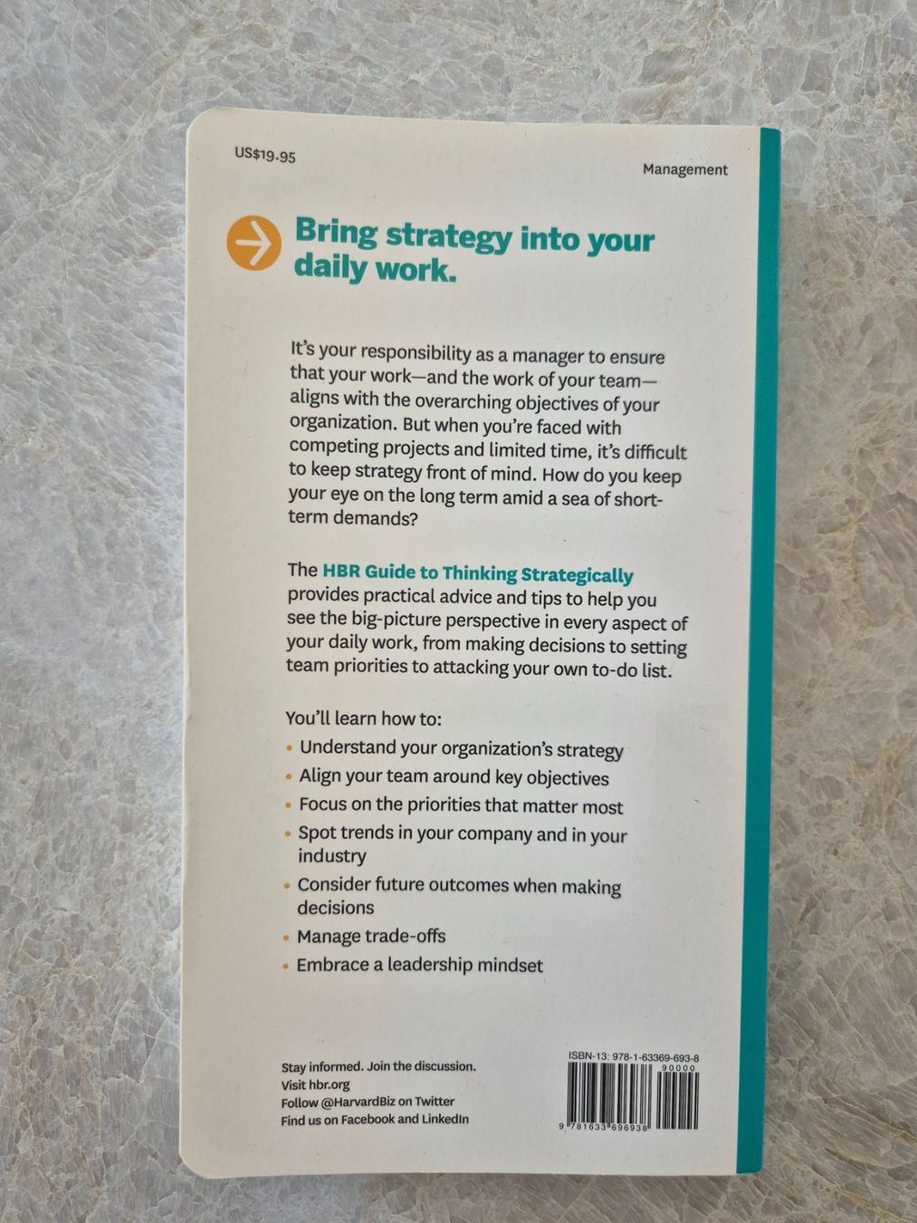 Libri: HBR Guide to Thinking Strategically – Usato da Rebstein venduto da kenobi14 1