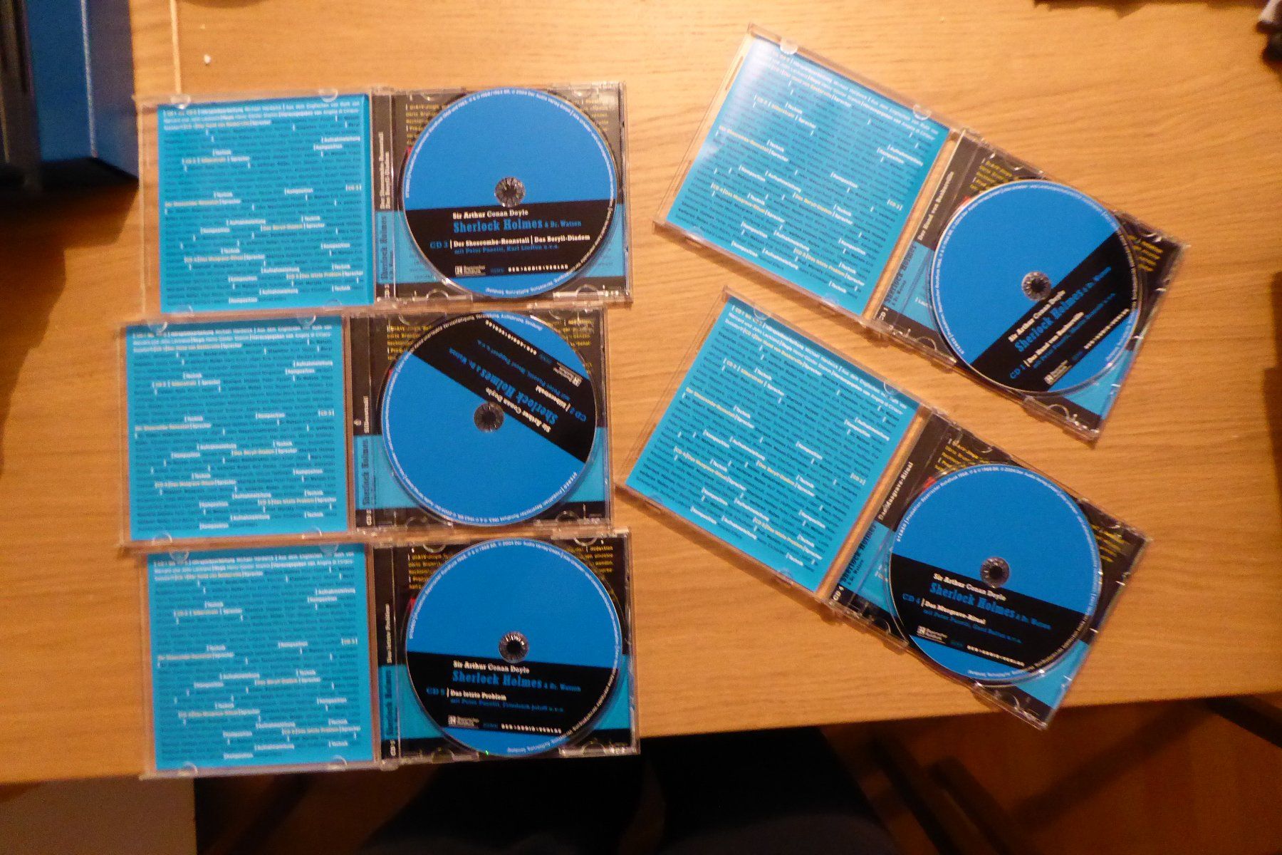 CD: 5x CD Sherlock Holmes Hörspiele Peter Pasetti Horst Tappert – Usato da Allschwil venduto da Summelsarium 2