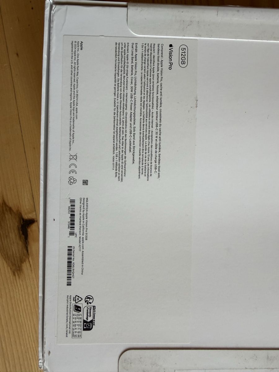 Apple Casco VR: Apple Vision Pro 512GB neuwertig  – Usato da Undervelier venduto da reschoder 1