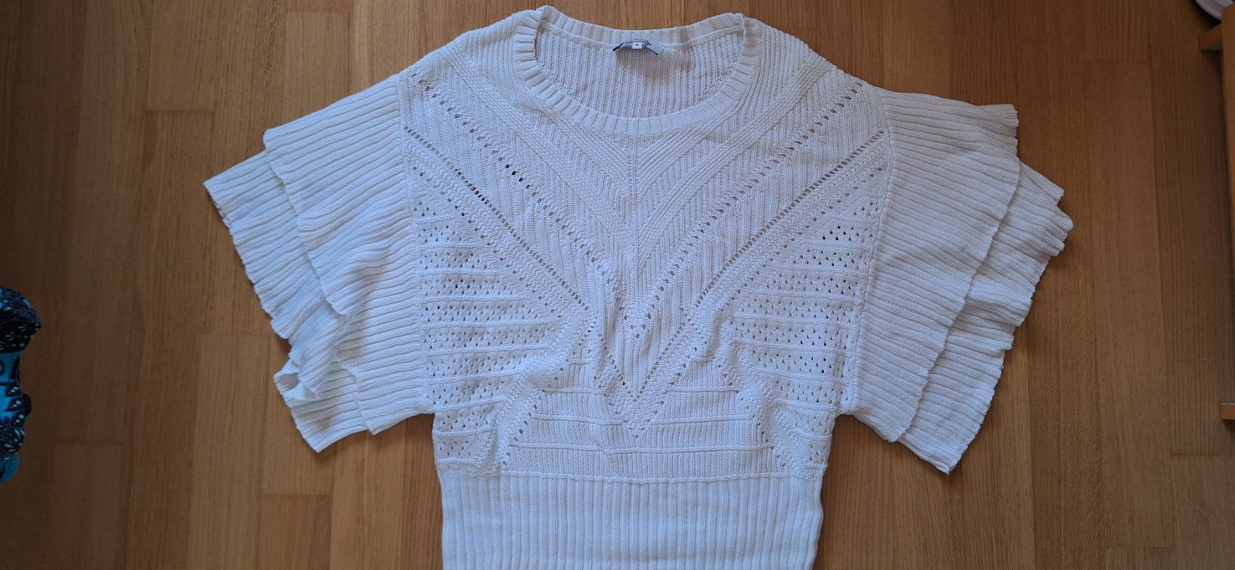 Morgan T-shirt: Morgan, pull off white (100%coton) – Nuovo (secondo la descrizione) da Lussery-Villars venduto da pousinete02 3