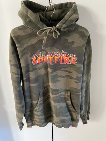Spitfire Hoodie, Skate-Marke, Camouflage/Militärfarben