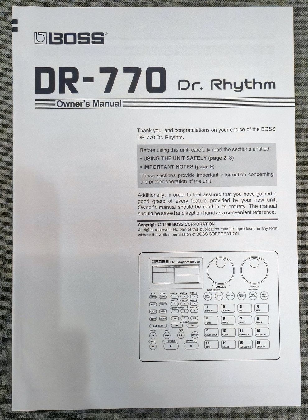 Musikinstrumente: Boss DR-770 Dr. Rhythm – Gebraucht aus Jona von brackets 2