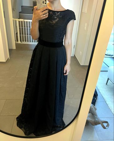 Elegant Black Occasion Dress, Size Small