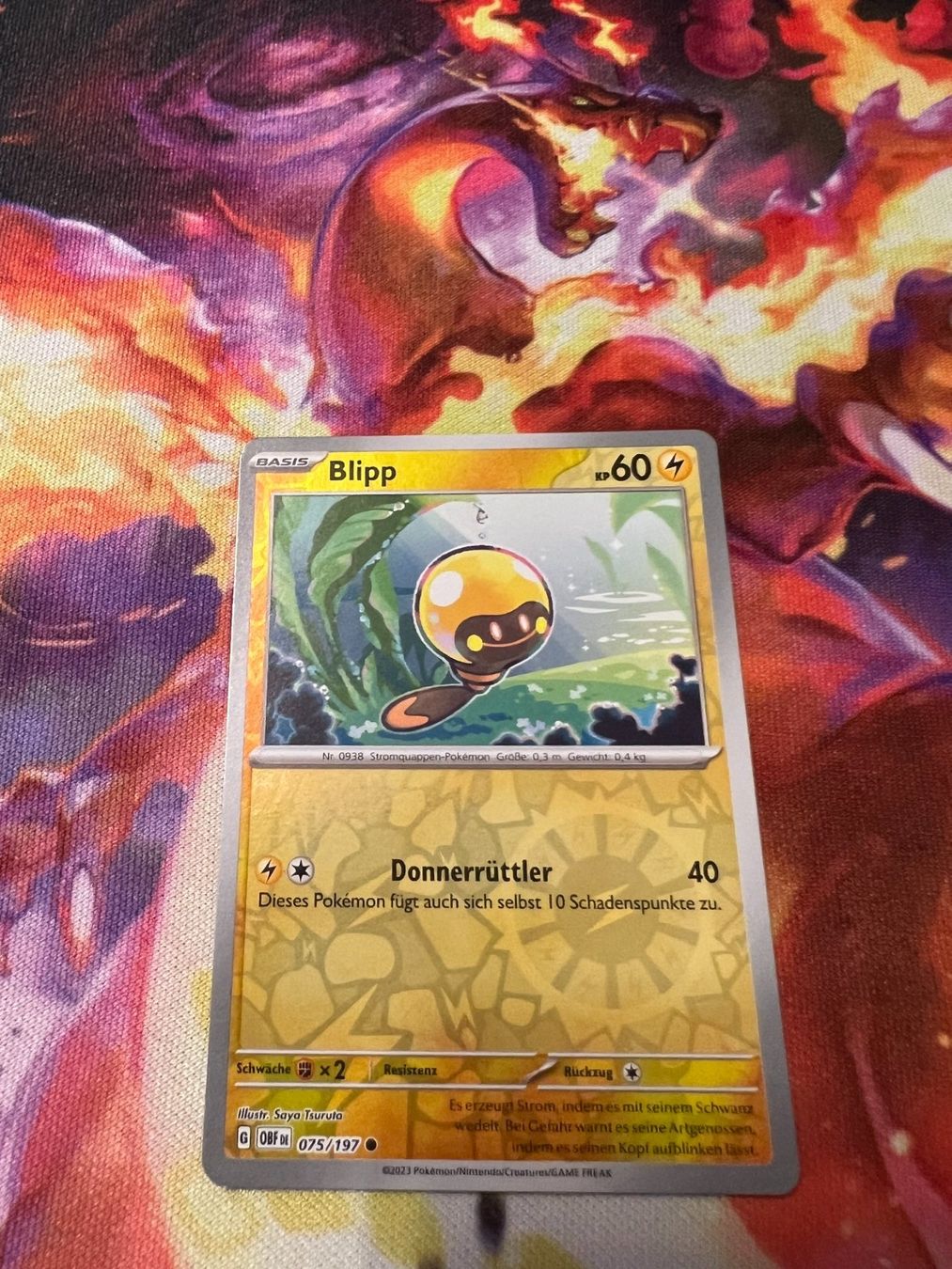 Pokémon Carte collezionabili: Blipp (OBF 075) / Reverse Holo / Obsidianflammen – Nuovo (secondo la descrizione) da Bülach venduto da CherryBlu