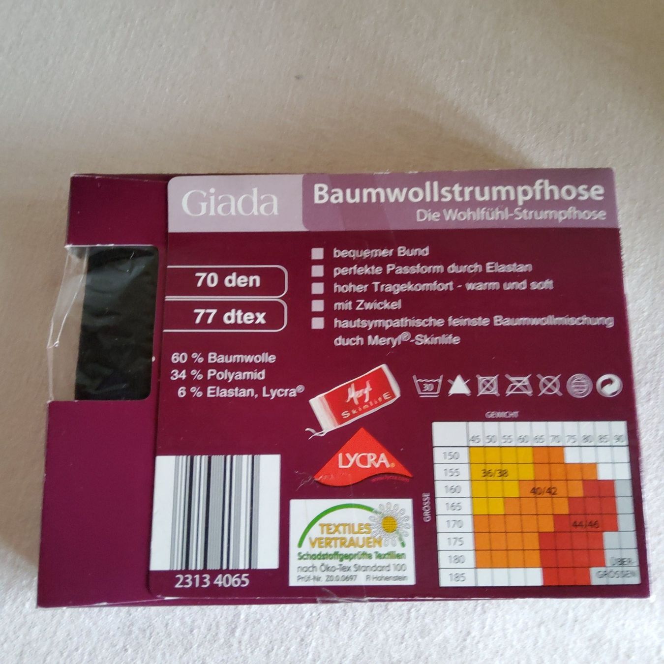 Calze & Collant: Damen - Strumpfhose Grösse 36 / 38 - Giada – Nuovo e nell'imballaggio originale da Villnachern venduto da RicardoMary 1