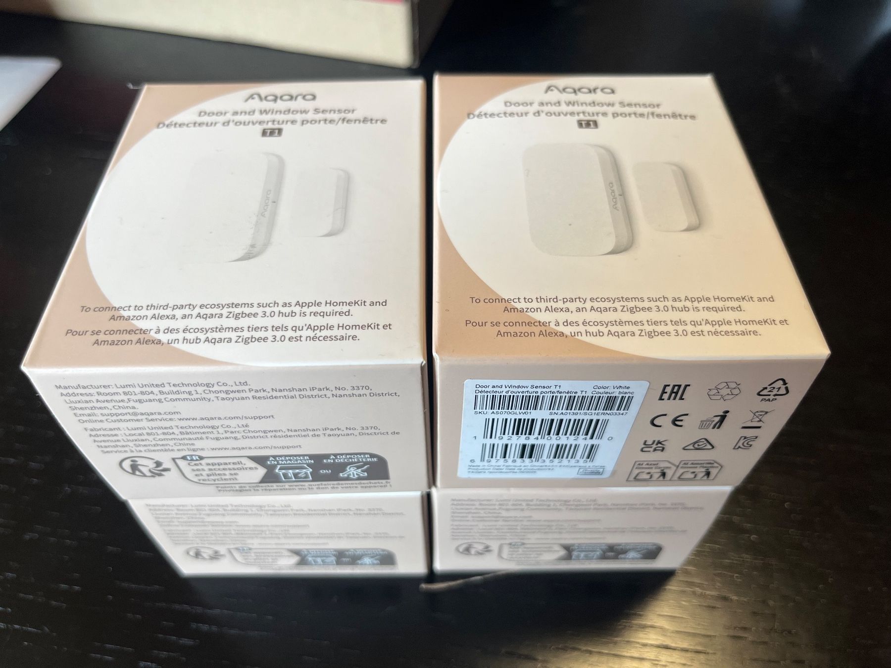 Aqara Sistemi d'allarme: 4 Aqara Door and Window Sensor T1 OVP – Nuovo e nell'imballaggio originale da St. Gallen venduto da hal_z78d