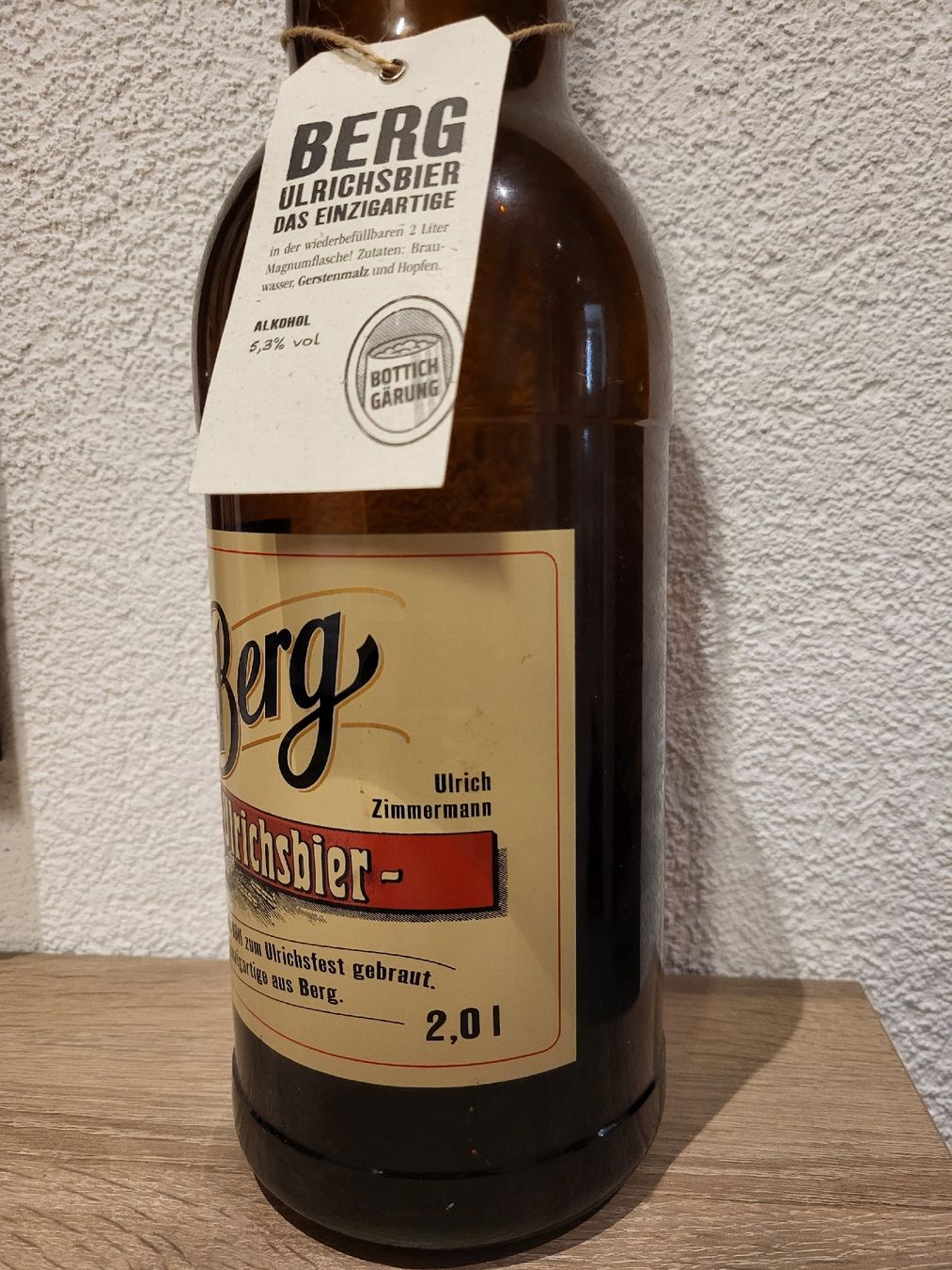 Bicchieri, Caraffe & Bottiglie: Leere originelle 2 l Bierflasche – Usato da Frauenkappelen venduto da Nike0815 2