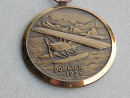Medaille CH Schweiz Flug  Wasser Flugzeug Dornier Jahr 1926